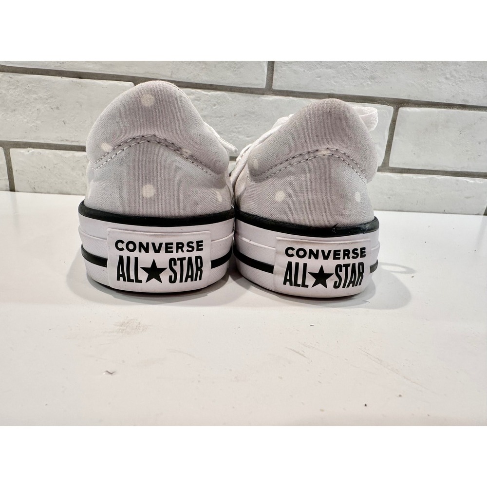 Converse All Star Polka Dot Low Top Sneakers Women's‎ Size 5 Gray White - Picture 5 of 10